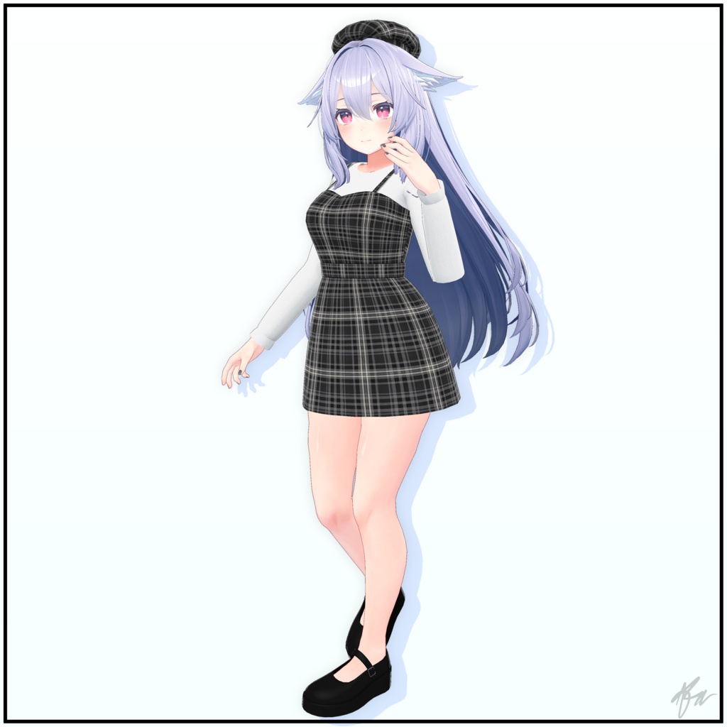 『桔梗(Kikyo)』Plaid Dress for Kikyo