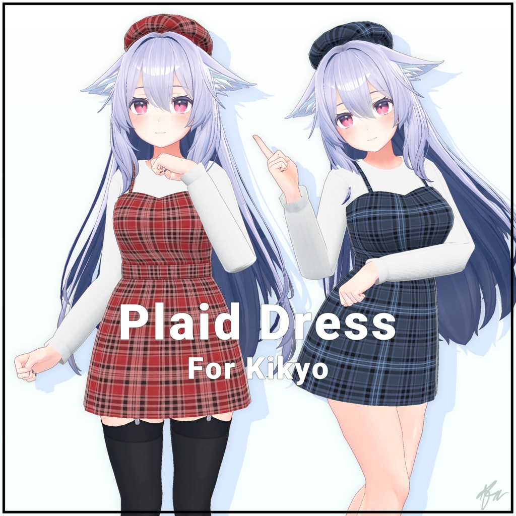 『桔梗(Kikyo)』Plaid Dress for Kikyo