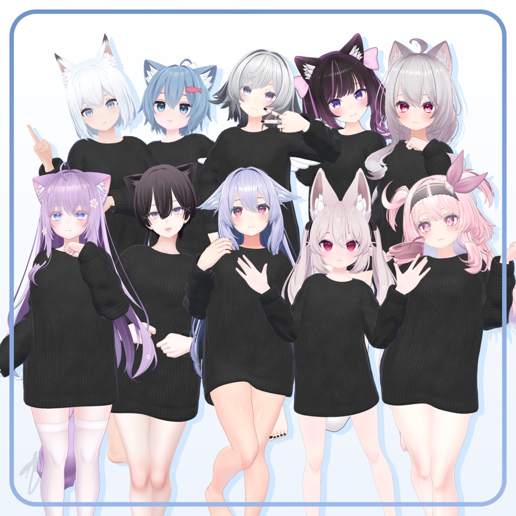 【10アバター対応】 ニットセーター