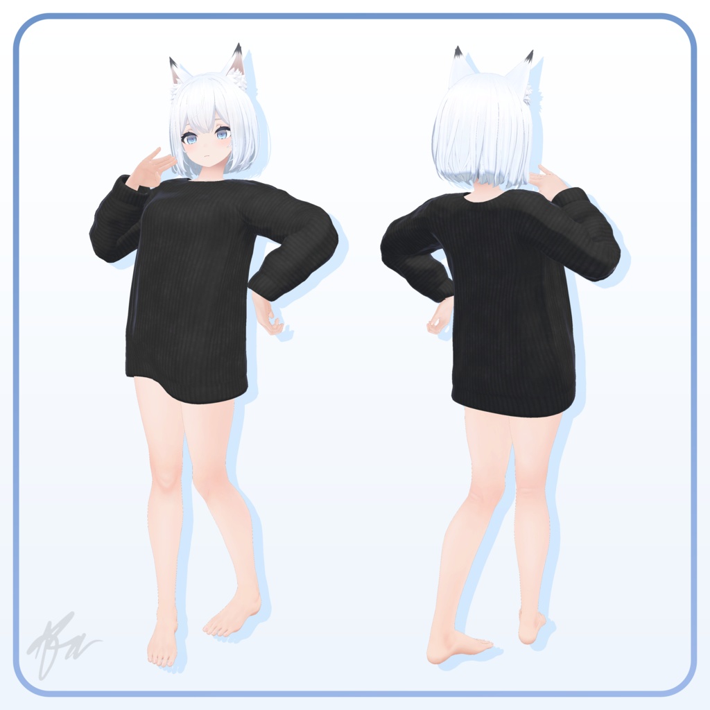 【10アバター対応】 ニットセーター