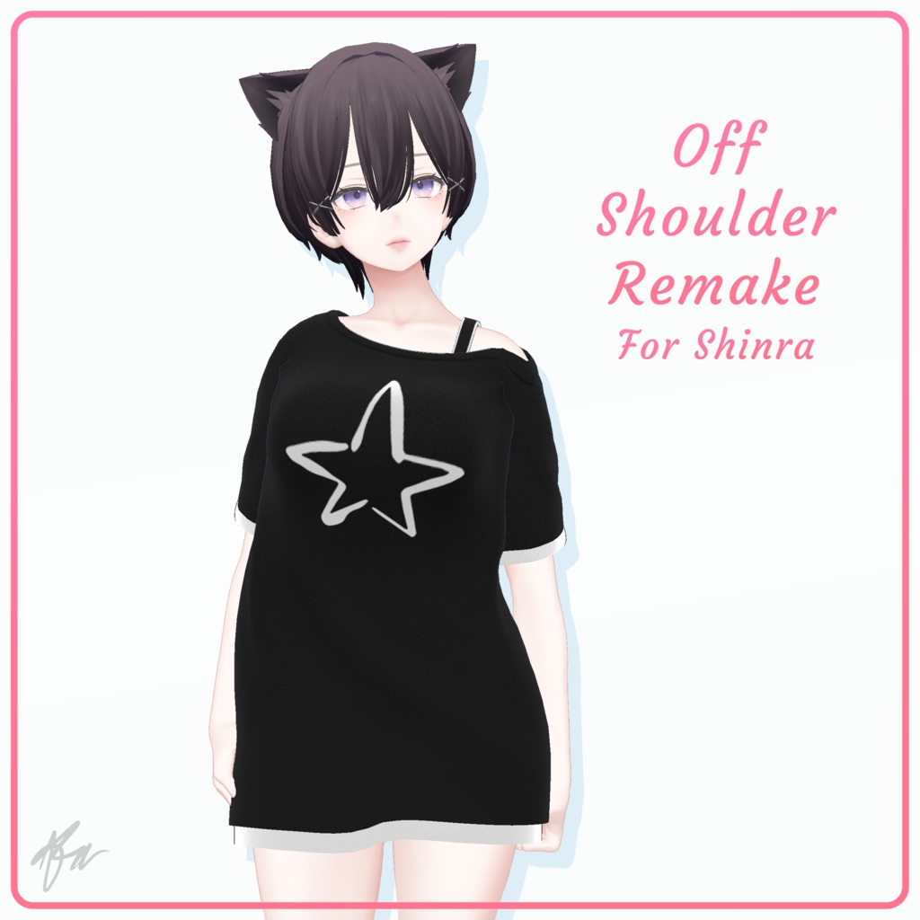 『森羅 (Shinra)』 オフショルダーシャツ Remake