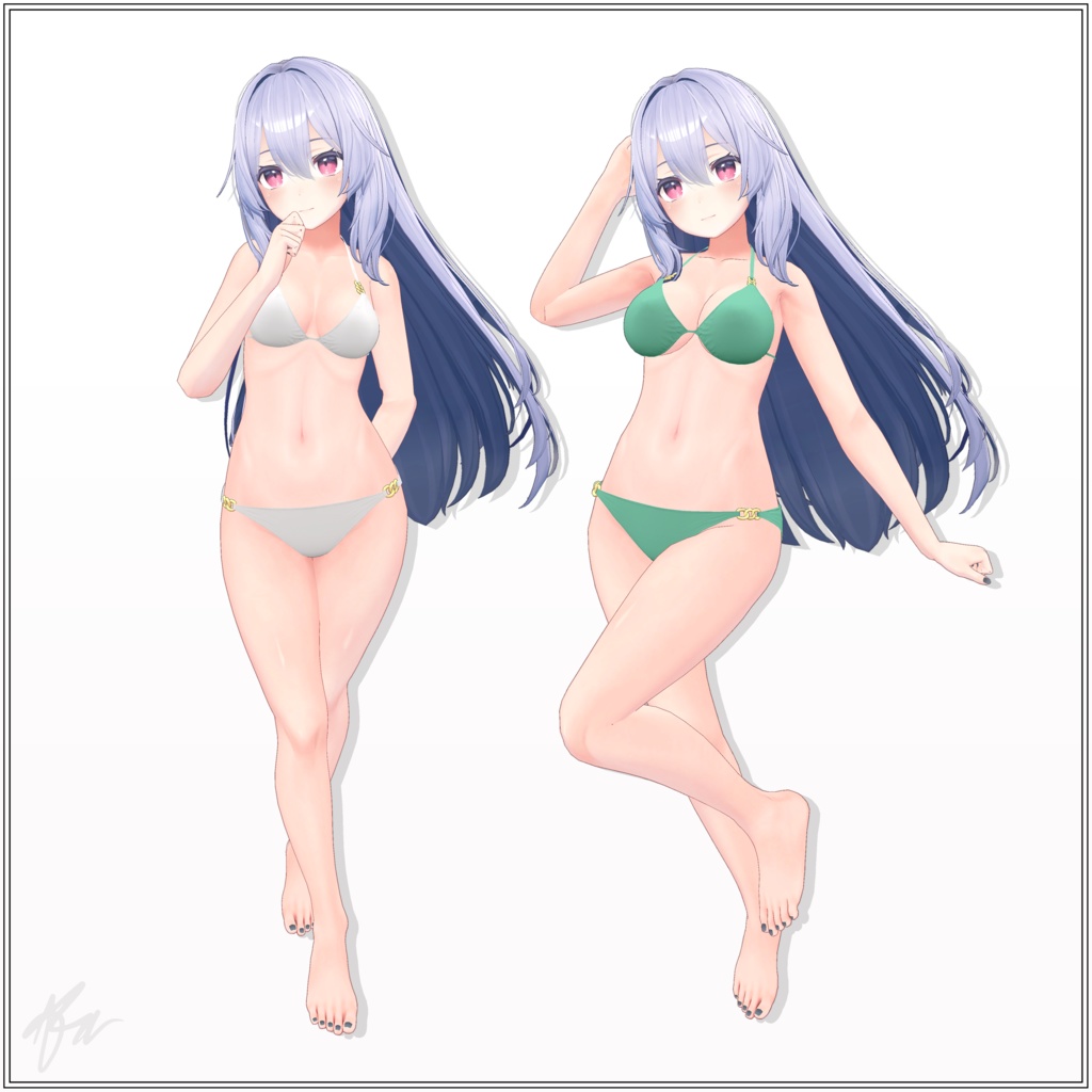 『桔梗 (Kikyo)』 Simple Chain Bikini for Kikyo