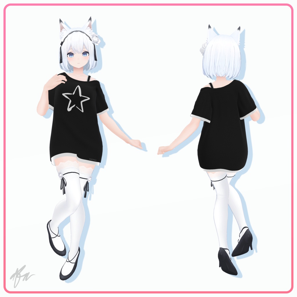 『狐雨 (Kosame)』 オフショルダーシャツ Remake