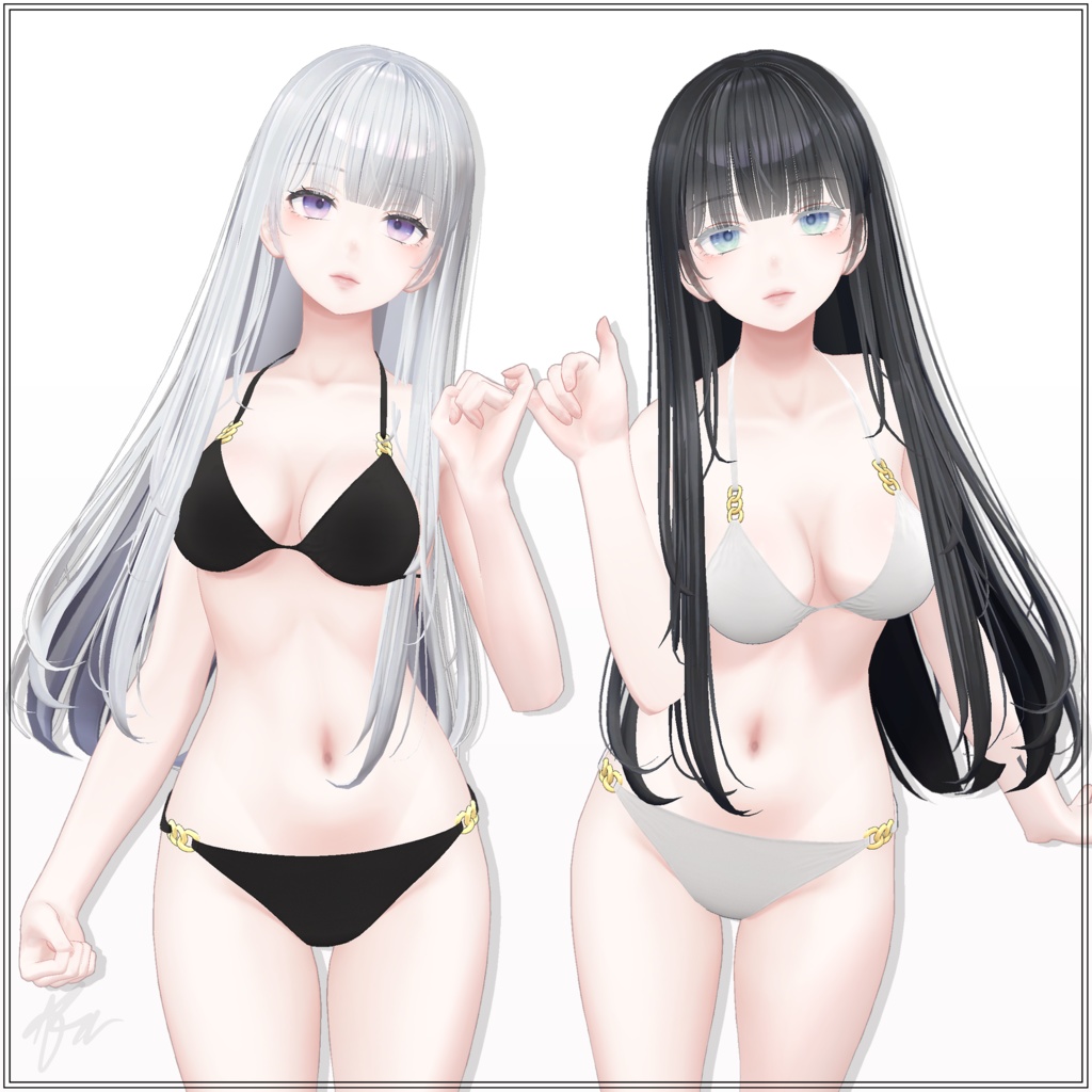 『森羅 (Shinra)』 Simple Chain Bikini for Shinra