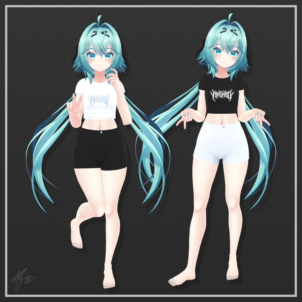 『竜胆 (Rindo)』 Crop Wear