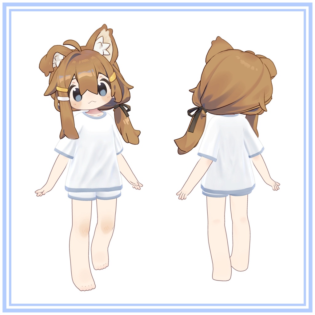 『まめひなた (Mamehinata)』 Tシャツ&ショーツ Tshirt & Shorts