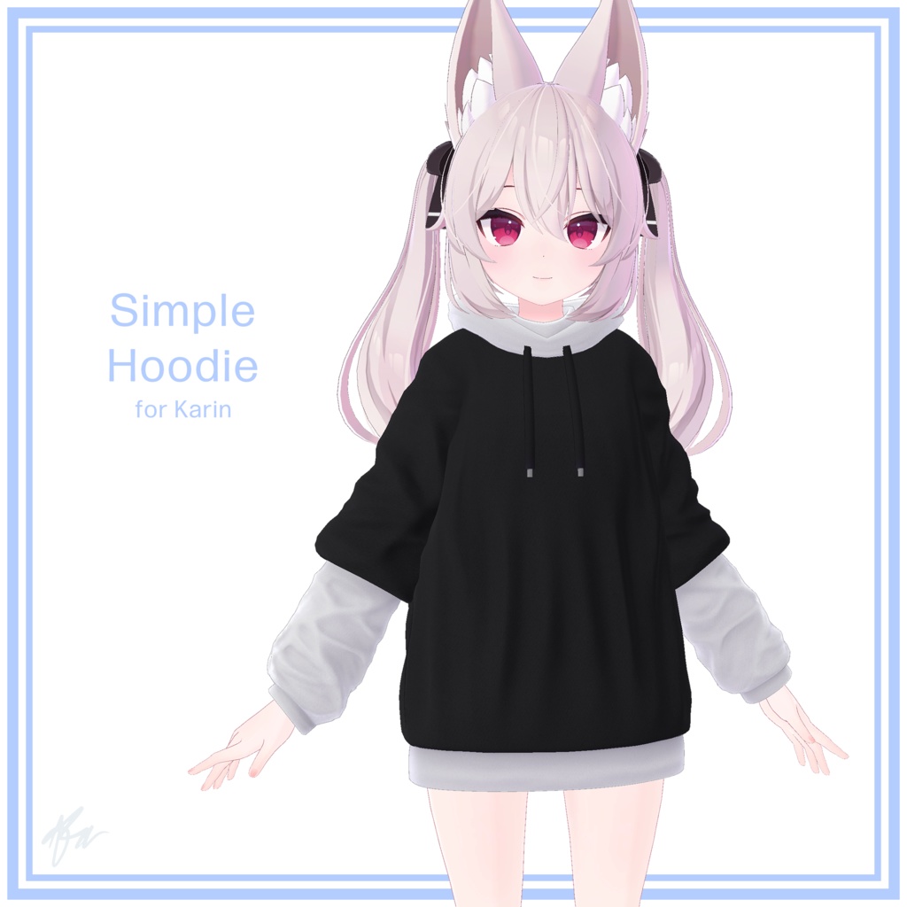 『カリン (Karin)』 Simple Hoodie for Karin