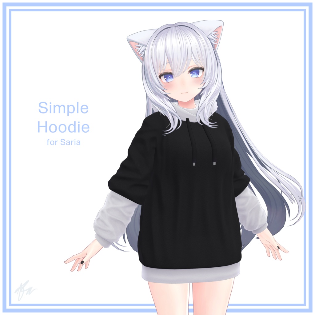 『サリア (Saria)』 Simple Hoodie for Saria