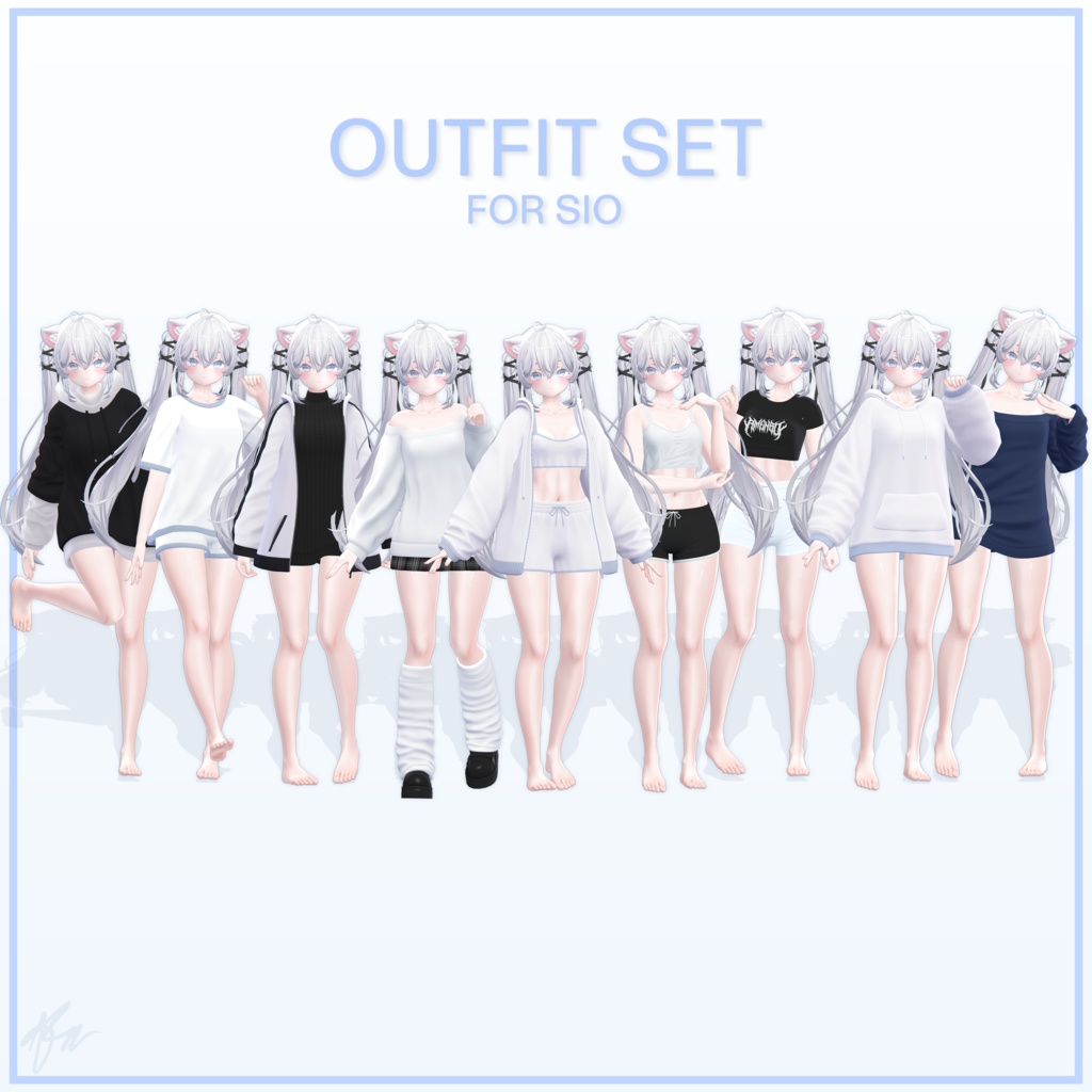『Sio用』 Outfit 9set for Sio