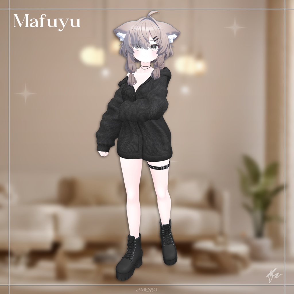 『12アバター対応』 Aberrant Cardigan 【3D衣装モデル】