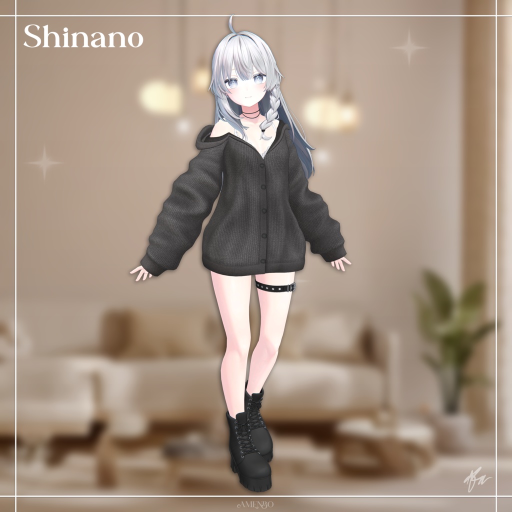 『12アバター対応』 Aberrant Cardigan 【3D衣装モデル】