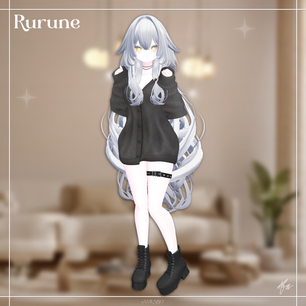 『12アバター対応』 Aberrant Cardigan 【3D衣装モデル】