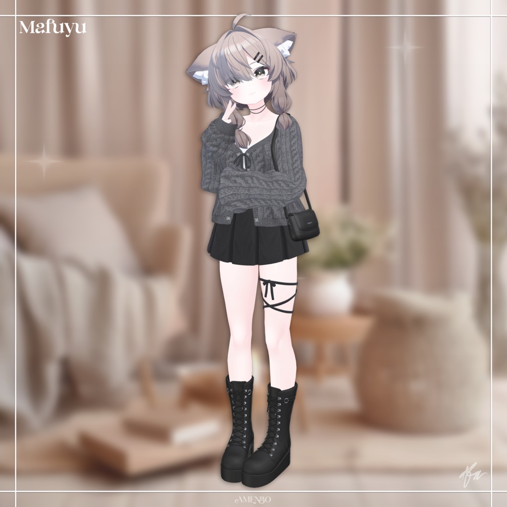 『12アバター対応』 Conform Knit 【3D衣装モデル】