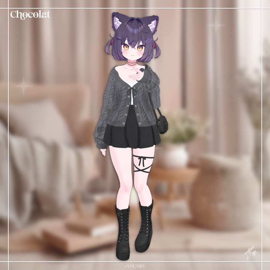 『12アバター対応』 Conform Knit 【3D衣装モデル】