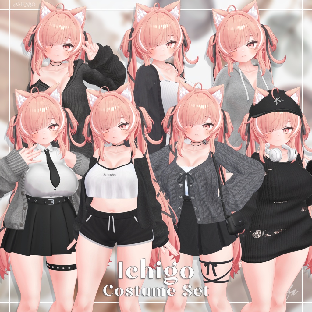 『イチゴ (Ichigo)』 Costume Set for Ichigo
