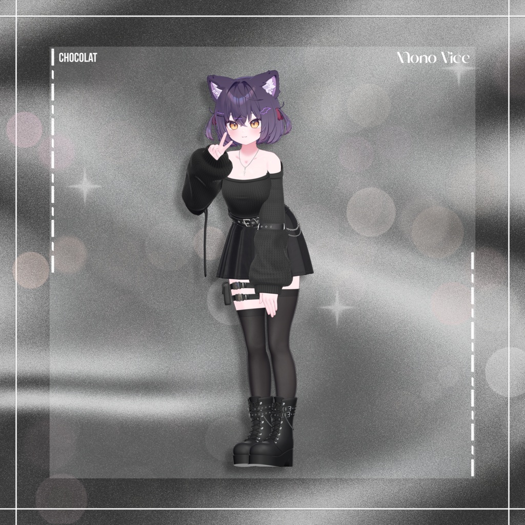 『12アバター対応』 Mono Vice 【3D衣装モデル】