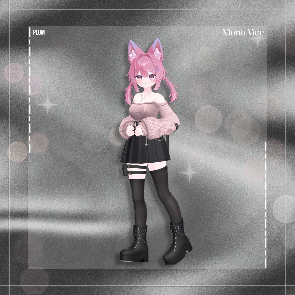 『12アバター対応』 Mono Vice 【3D衣装モデル】