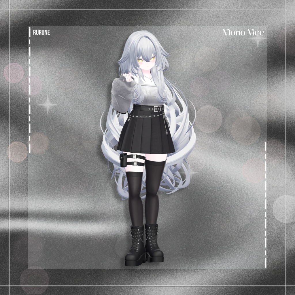 『12アバター対応』 Mono Vice 【3D衣装モデル】