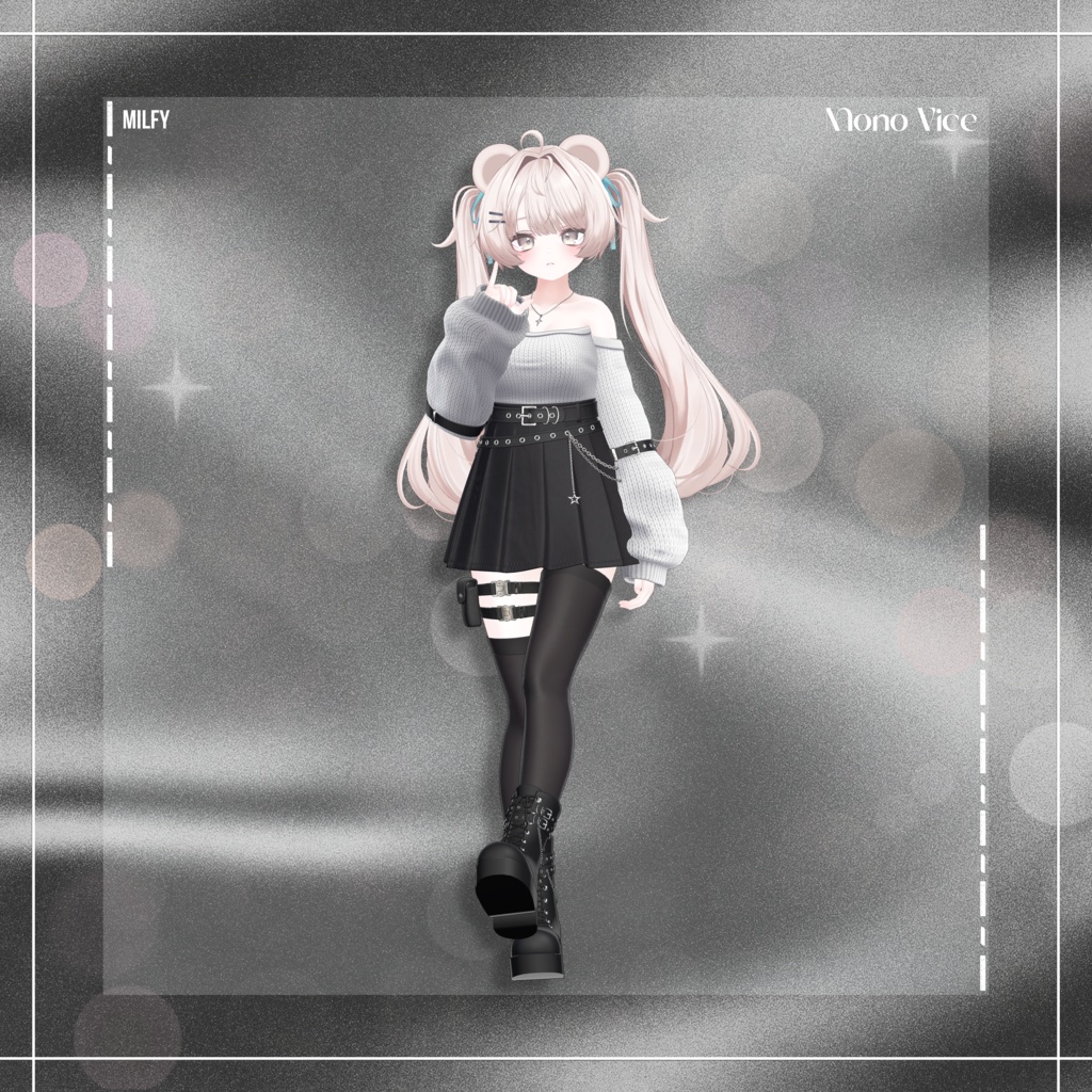 『12アバター対応』 Mono Vice 【3D衣装モデル】