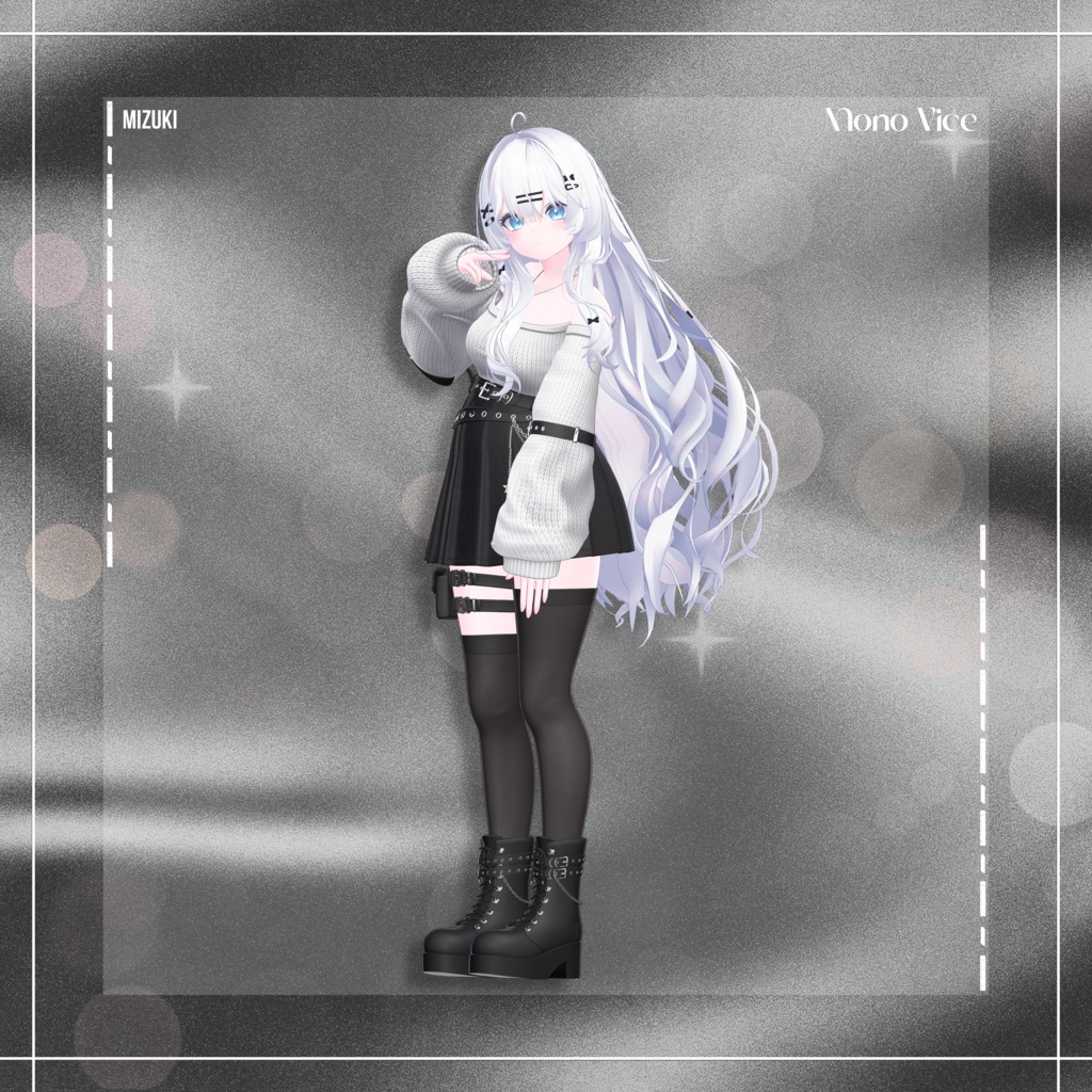 『12アバター対応』 Mono Vice 【3D衣装モデル】