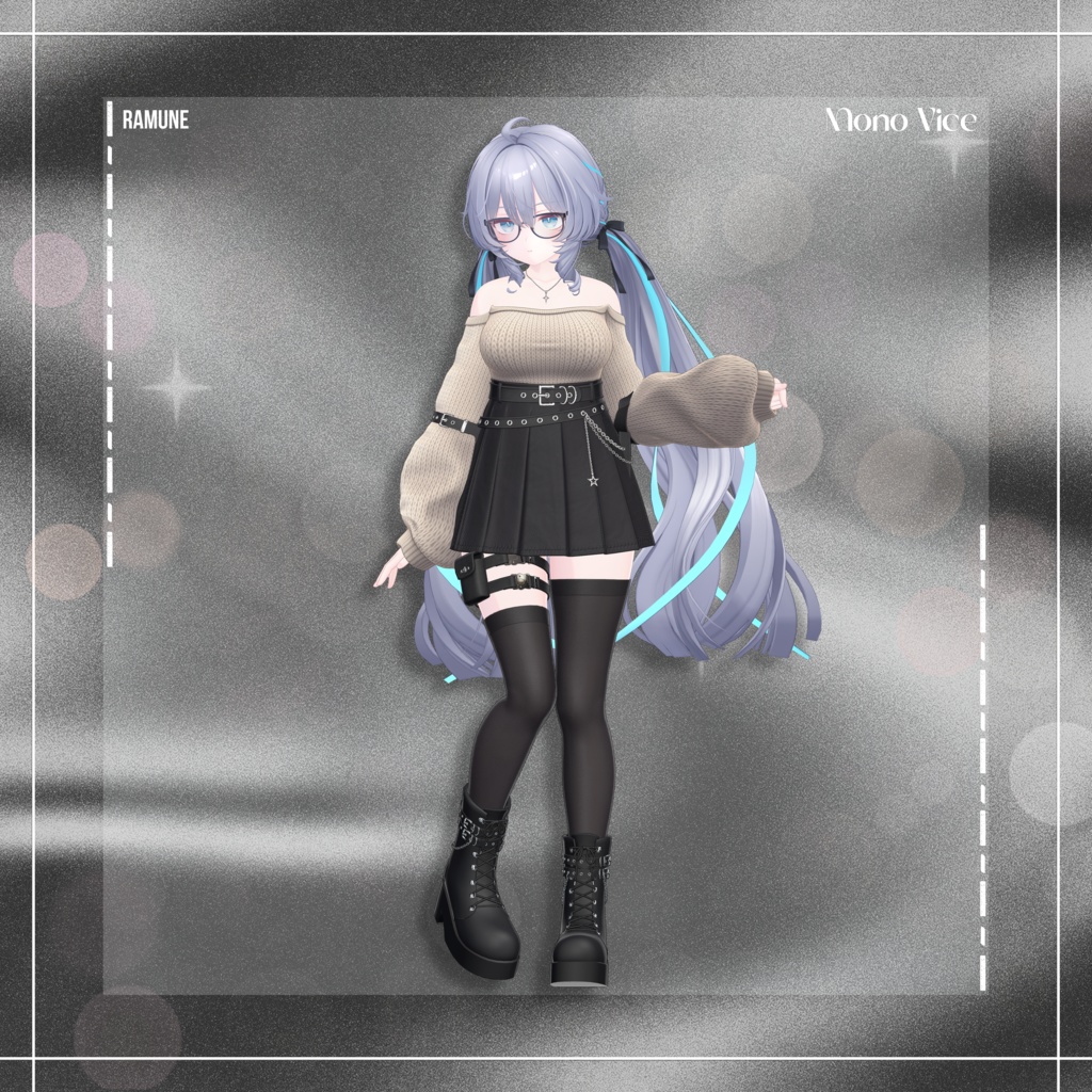 『12アバター対応』 Mono Vice 【3D衣装モデル】