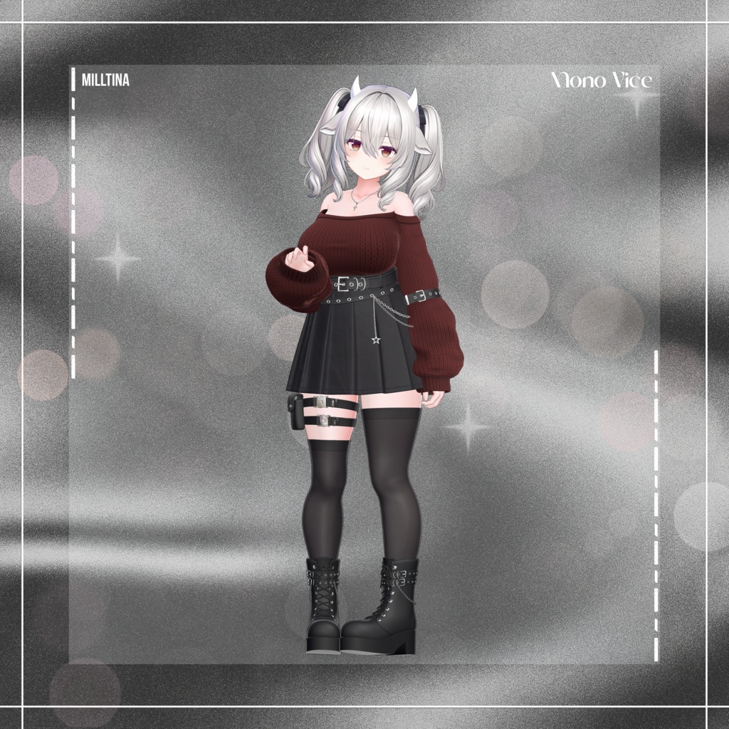 『12アバター対応』 Mono Vice 【3D衣装モデル】