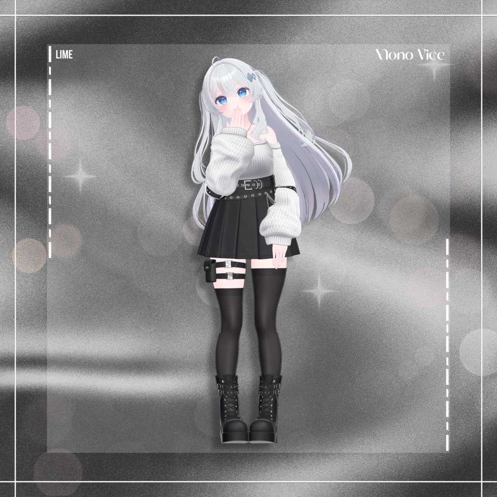 『12アバター対応』 Mono Vice 【3D衣装モデル】