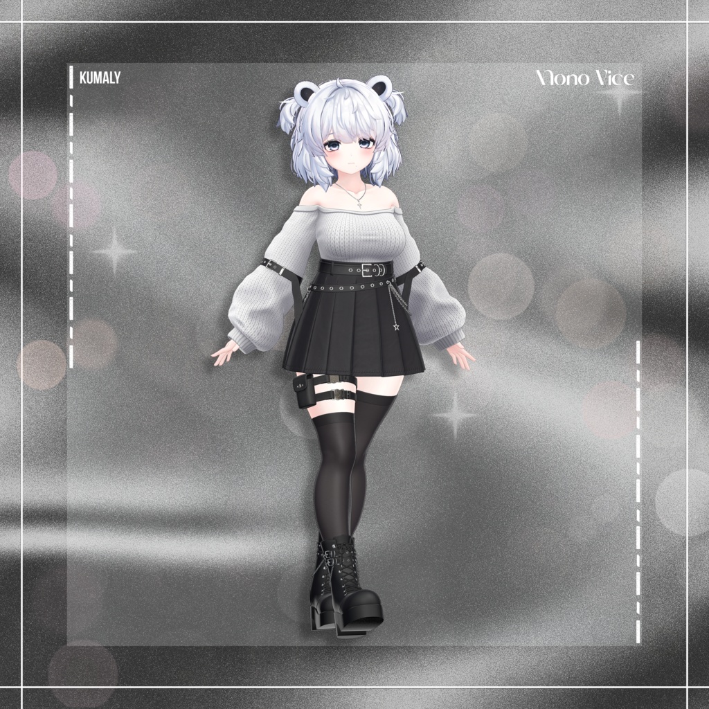 『12アバター対応』 Mono Vice 【3D衣装モデル】