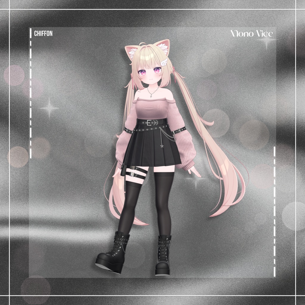 『12アバター対応』 Mono Vice 【3D衣装モデル】