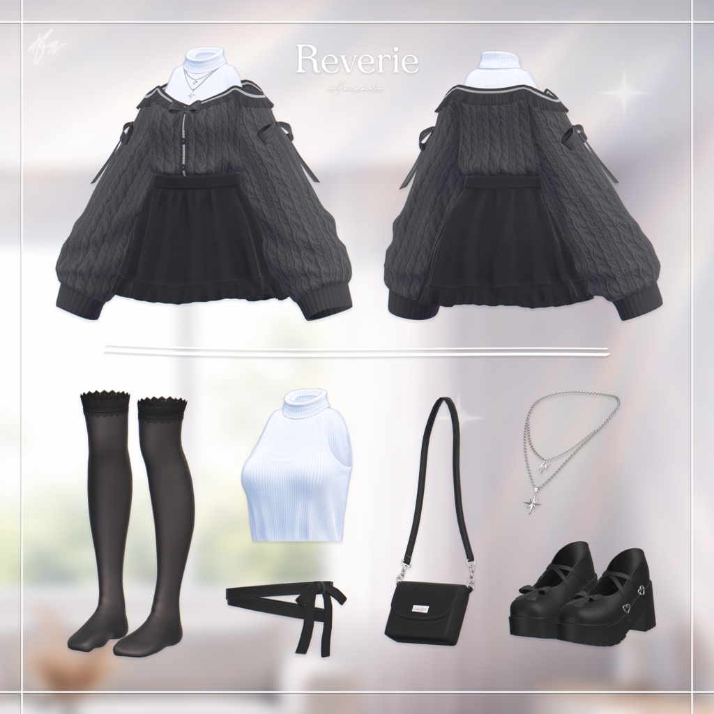 ✨Sale中✨『16アバター対応』 Reverie 【3D衣装モデル】