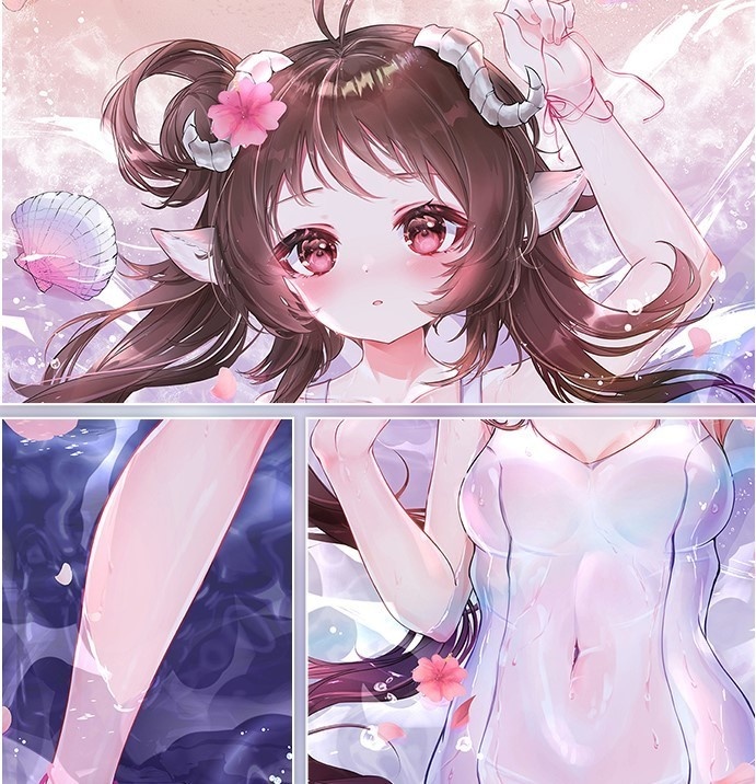 【送料無料】 【アークナイツ】 エイヤフィヤトラ 抱き枕カバー 全年齢 特典付き 夏の花弁