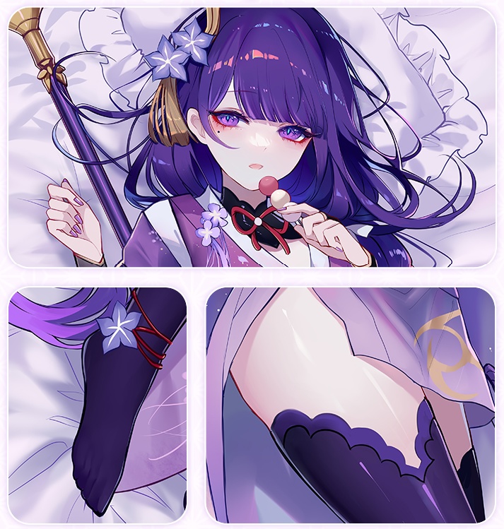 【送料無料】 【原神】 雷電将軍 抱き枕カバー 全年齢 特典付き