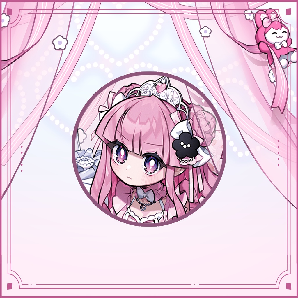 萌留みみん　ホワイトデー記念　缶パッチ