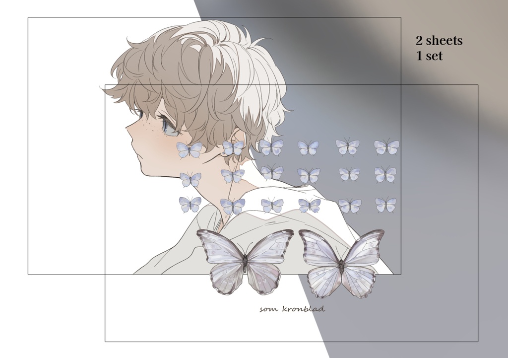 クリアカード2枚組　A