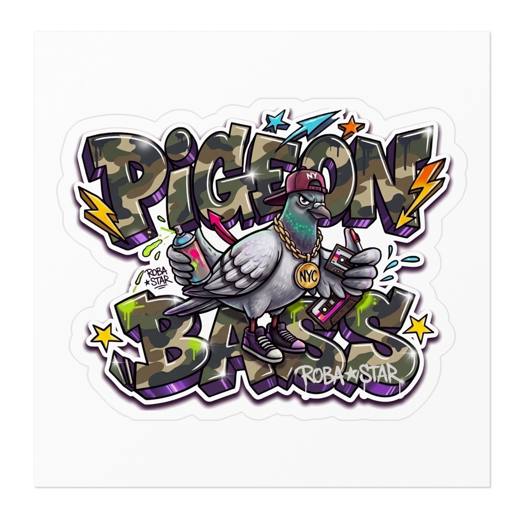 PIGEON BASS 迷彩 ステッカー