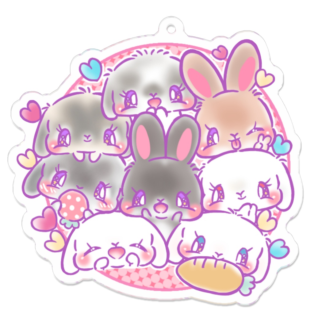 うさぎちゃんアクリルキーホルダー