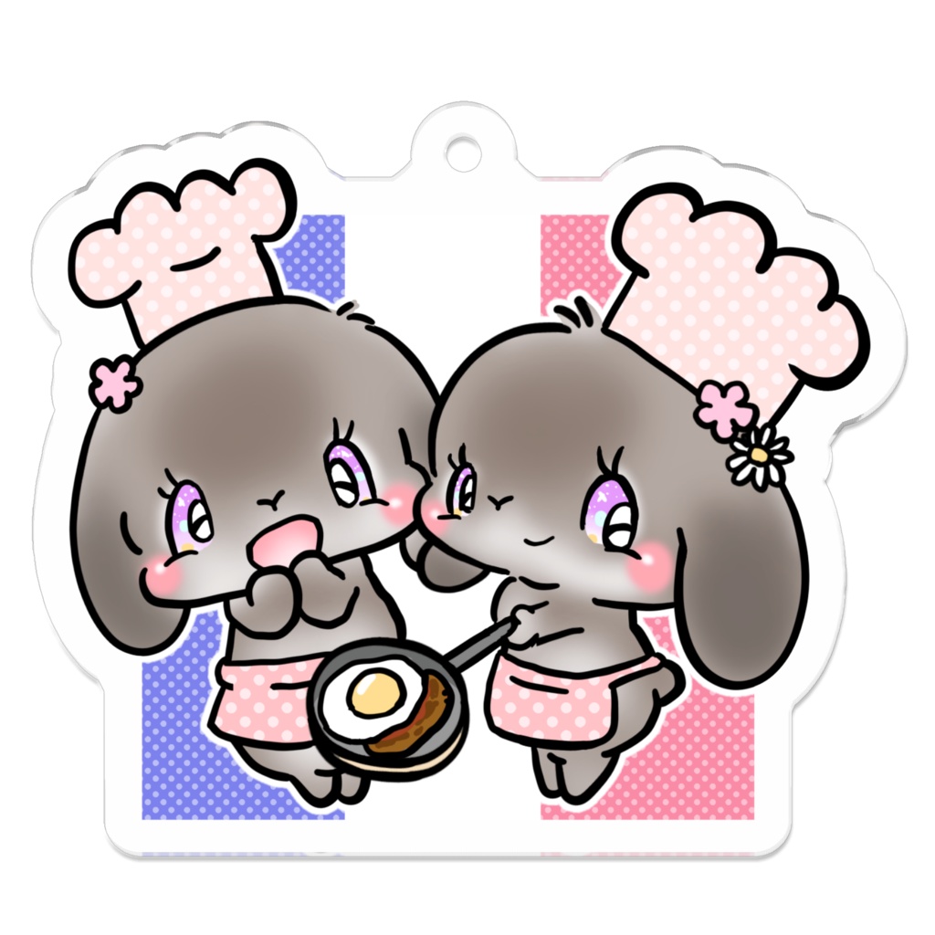 うさぎコックさん　キーホルダー