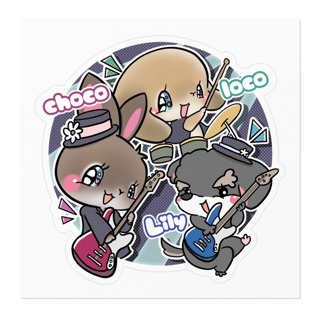 choco loco lily ステッカー