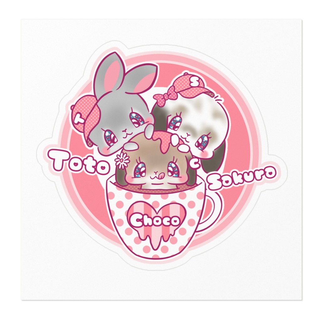 トト サクラ チョコ ステッカー
