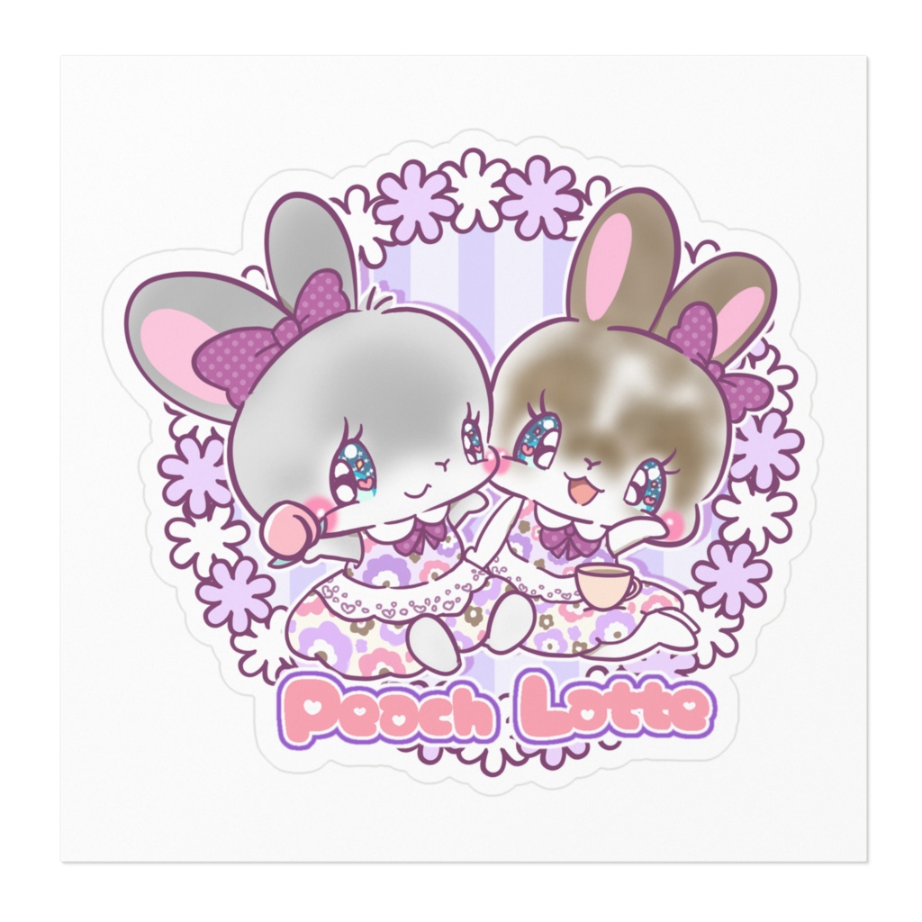 PEACH LATTE ステッカー