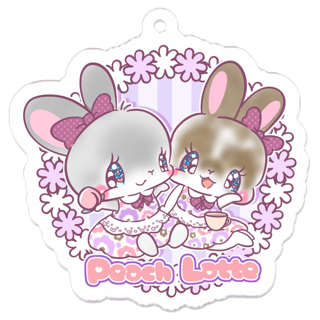 PEACH LATTE キーホルダー