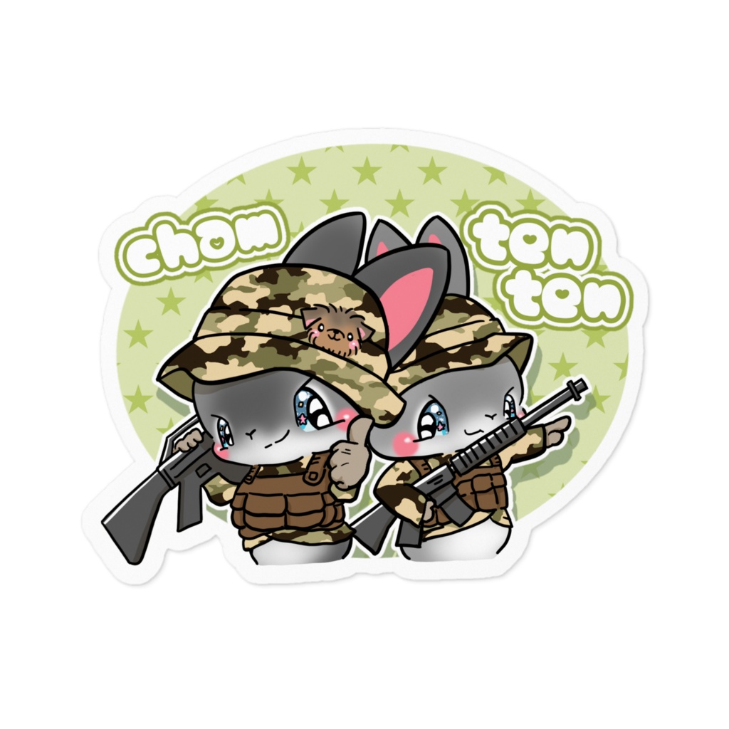 cham tenten ステッカー