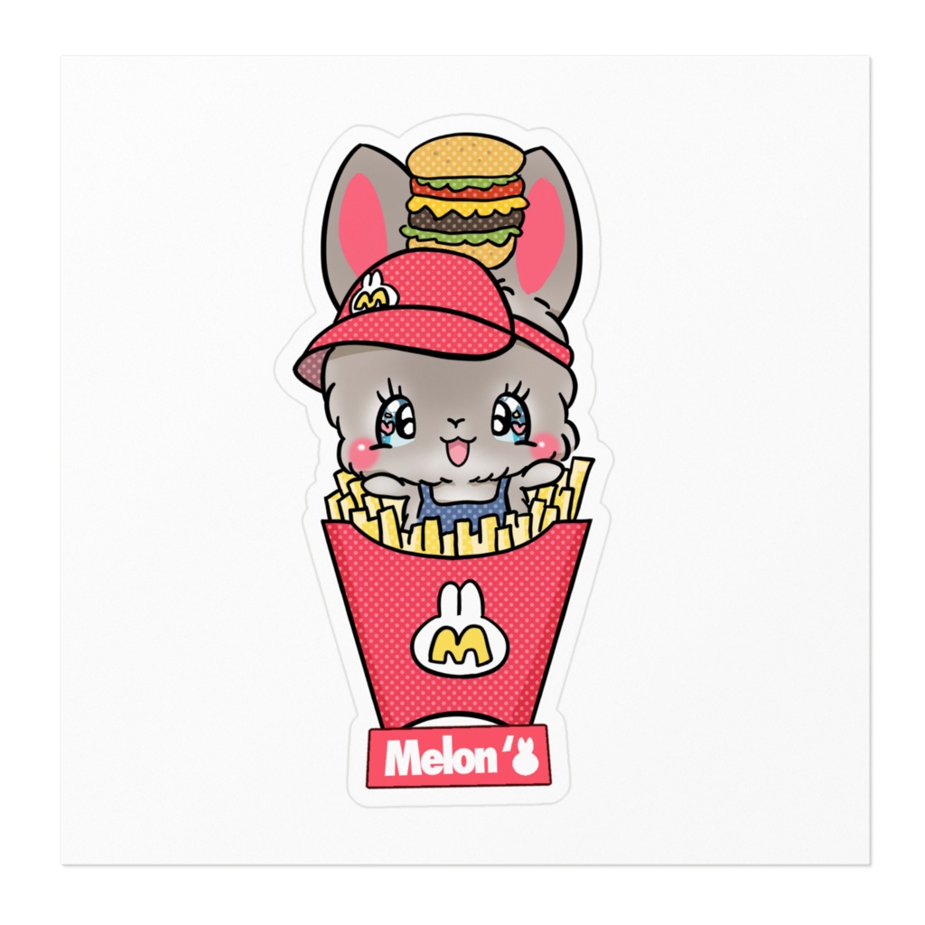 メロンポテト ステッカー