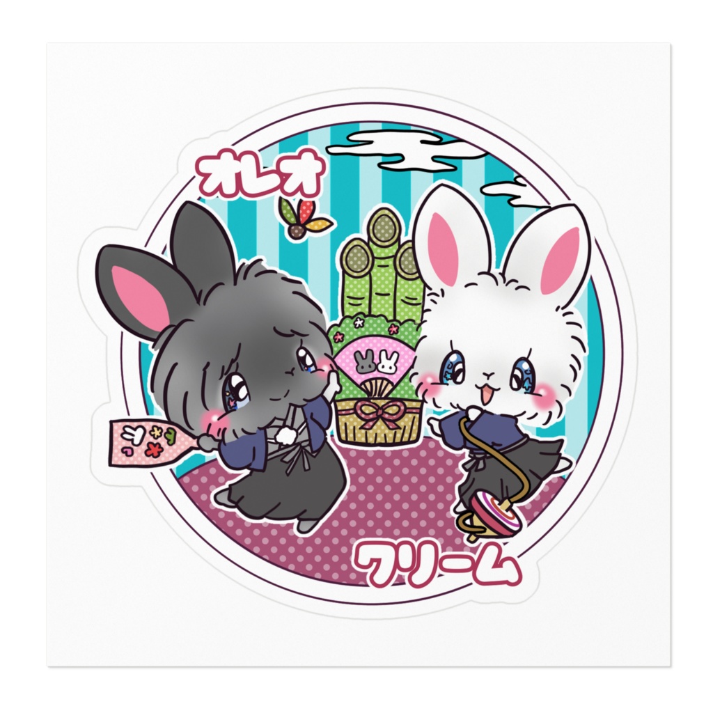 オレオ クリーム ステッカー