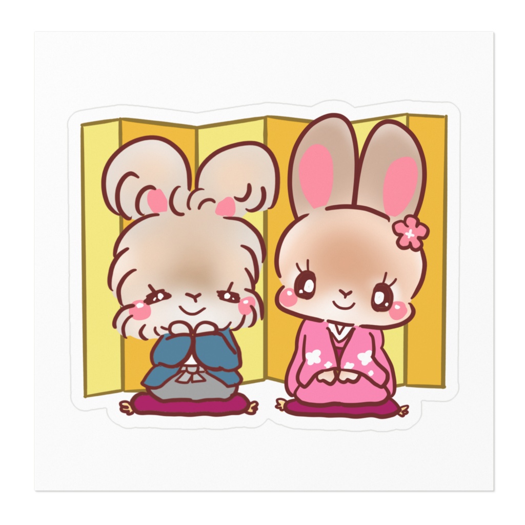 お正月ステッカー