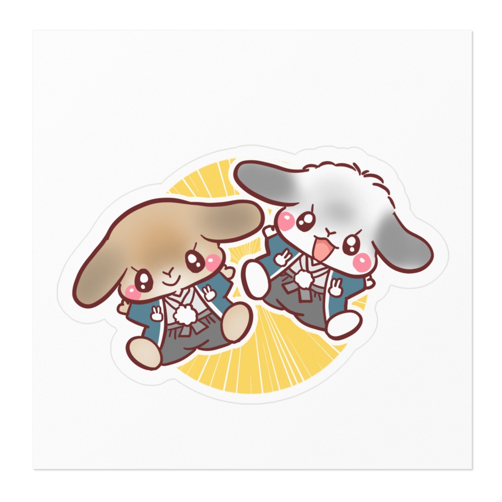 お正月ステッカー