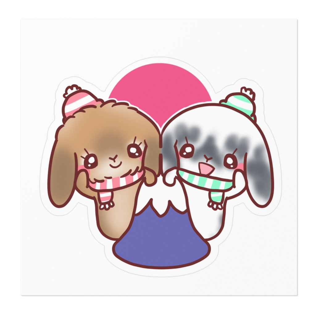 お正月ステッカー