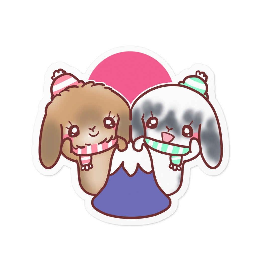 お正月ステッカー