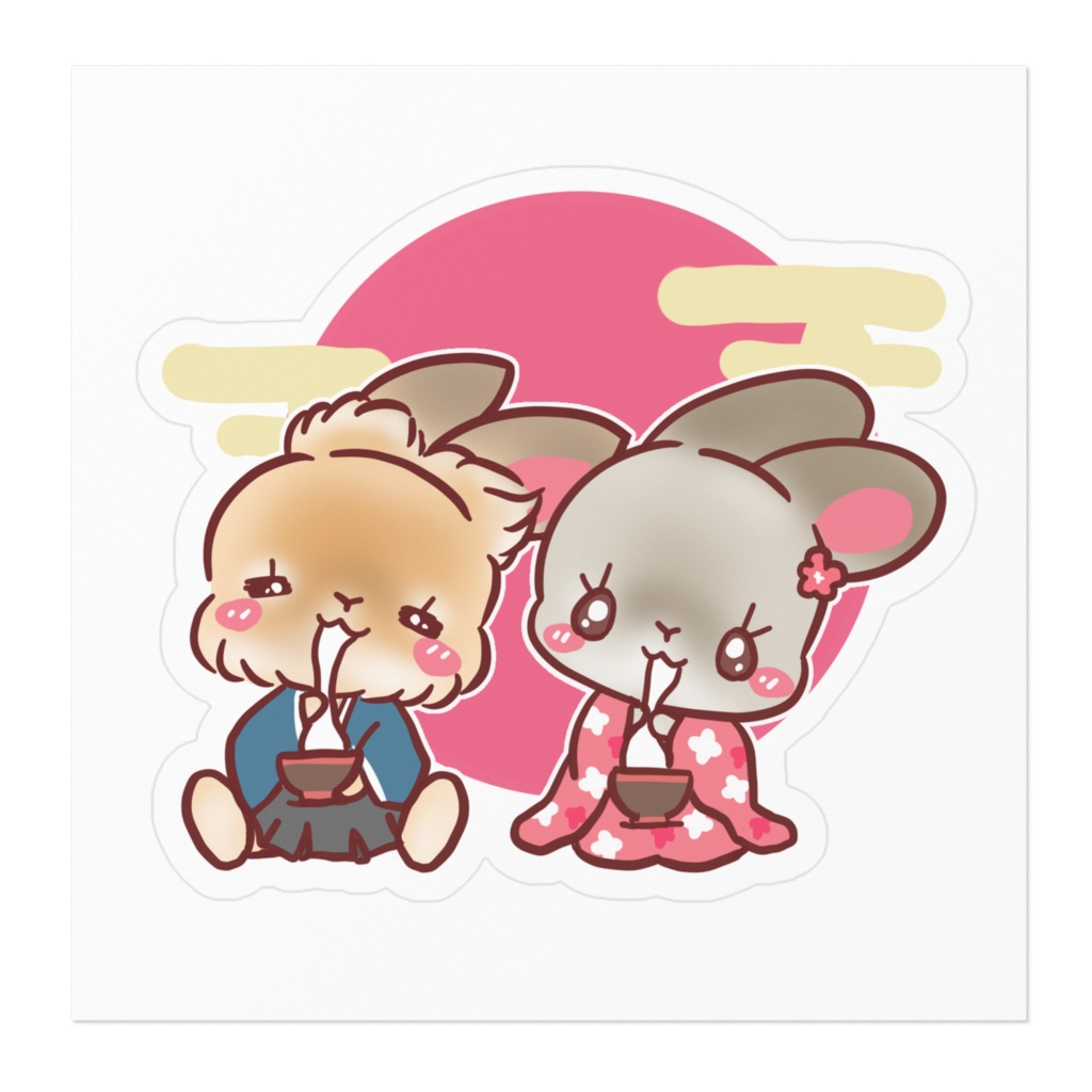 正月ステッカー