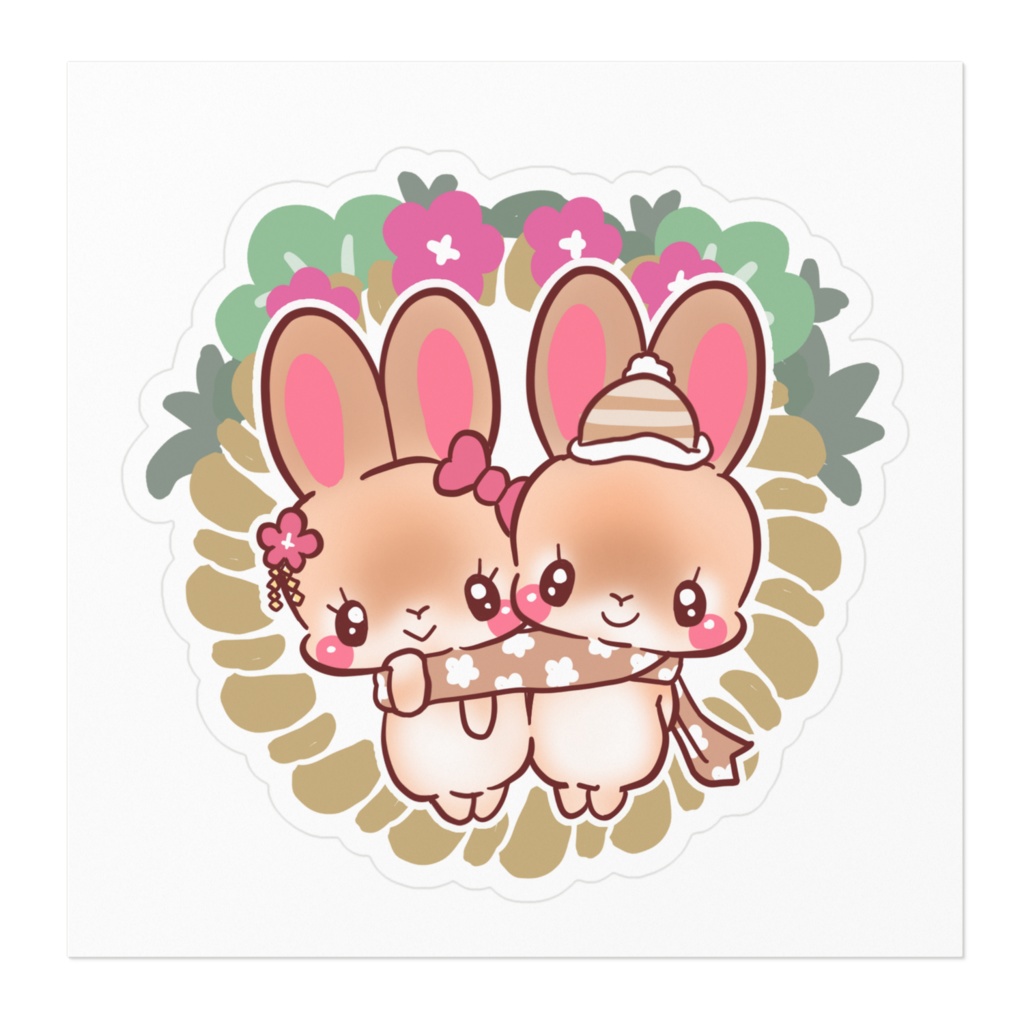 正月ステッカー